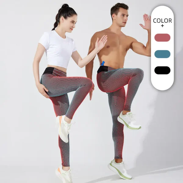 2024 New Cross-Border Yoga Pants Sports Fitness Double-Layer Moisture-Wicking Breathable Marathon Running Compression Pants