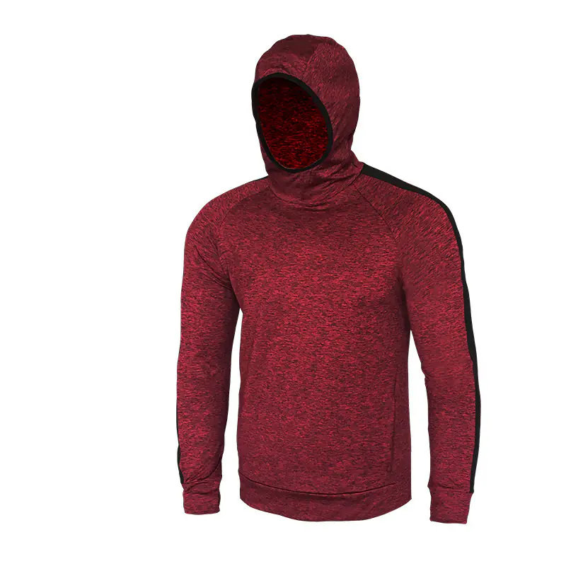 Autumn and winter new thickened jacket fitness leisure hoodie marathon running sports sleeve finger padded sweater - Image 3
