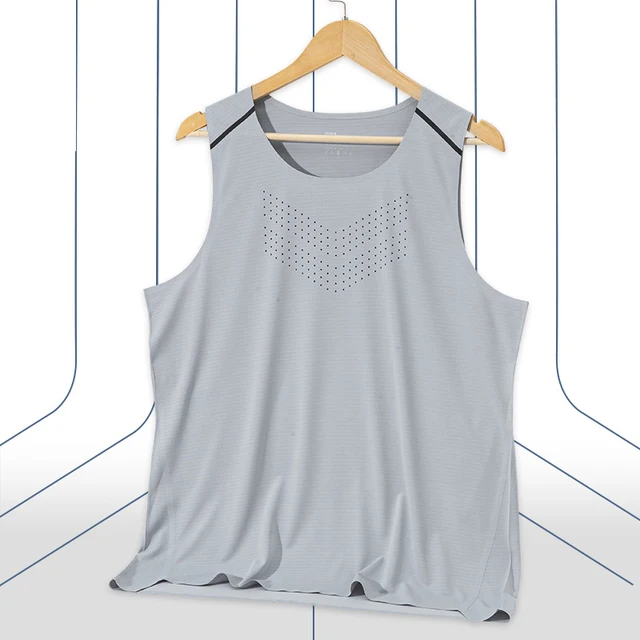 (S-XL) Marathon Quick Dry Sports Vest Men Summer Running Fitness Elastic Mesh Basketball Tank Top Sleeveless Shirt Gym Singlet - Image 3