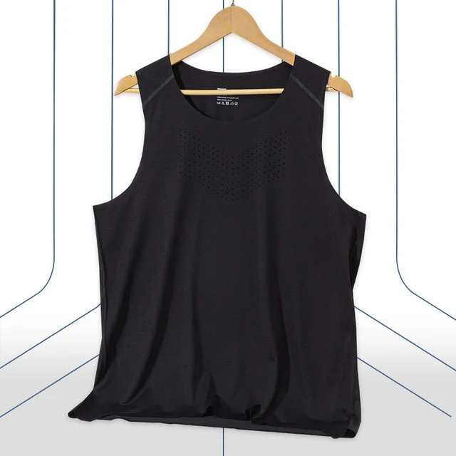 (S-XL) Marathon Quick Dry Sports Vest Men Summer Running Fitness Elastic Mesh Basketball Tank Top Sleeveless Shirt Gym Singlet - Image 4