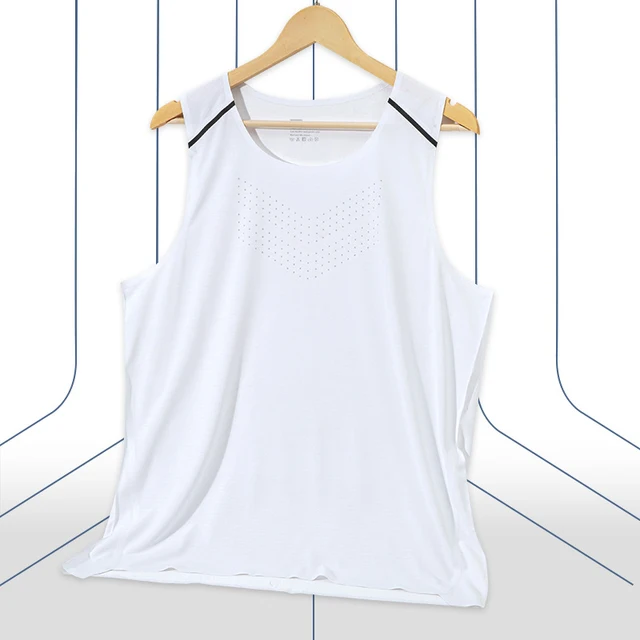 (S-XL) Marathon Quick Dry Sports Vest Men Summer Running Fitness Elastic Mesh Basketball Tank Top Sleeveless Shirt Gym Singlet - Image 2