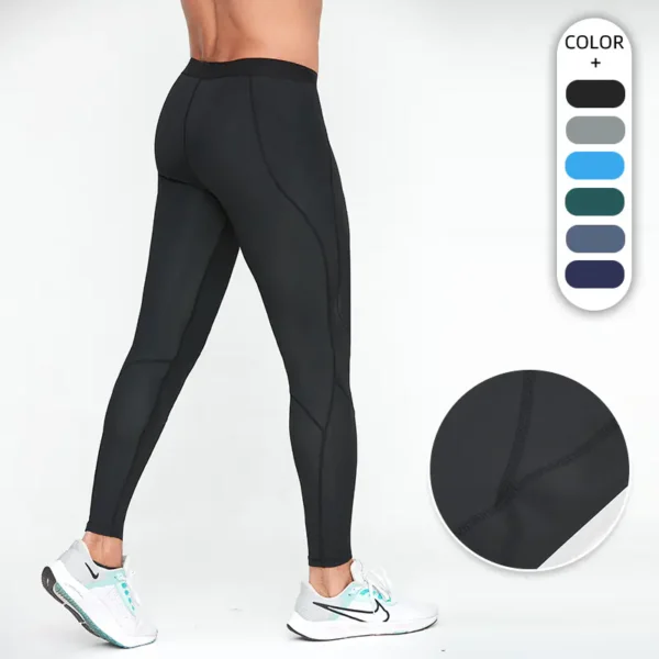 Yoga fitness leggings high elastic quick dry breathable basketball compression pants outdoor sports running training pants