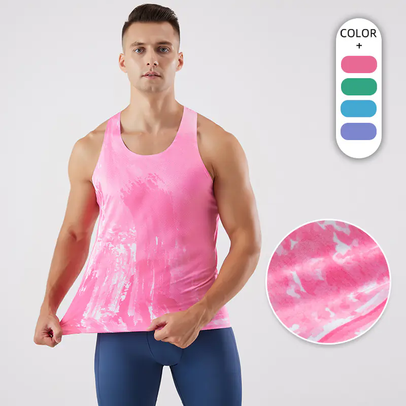 Summer men's outdoor sports quick-drying vest sleeveless waistcoat fitness track and field marathon racing light training clothes