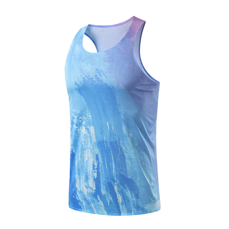 Summer men's outdoor sports quick-drying vest sleeveless waistcoat fitness track and field marathon racing light training clothes - Image 6